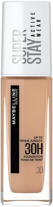 Maybelline New York - Long-Lasting Liquid Foundation, No Transfer, High Coverage - Superstay Active Wear 30h - Shade : Sand (30) - Capacity: 30 ml - Image 1