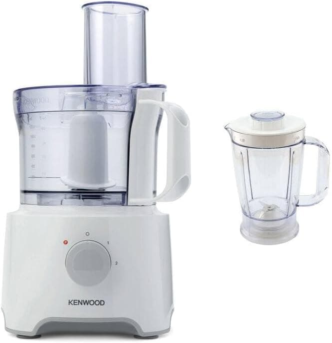 Kenwood MultiPro Compact FDP301WH, Multifunctional Food Processor with Mixer, Food Processor with 2.1 Litre Bowl, 800 W, White