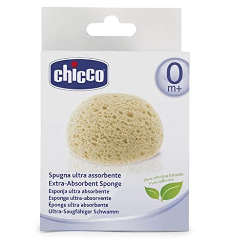 Chicco Ultra Absorbent Sponge, Delicate Baby Bath Sponge, Soft for Sensitive Skin, Sponge for Kids, Yellow, 0m+ - Image 2