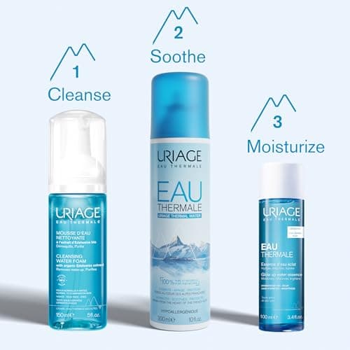 Uriage Essence d’Eau Éclat avec Acide Hyaluronique - Hydrate - Purifie et Resserre les Pores - Parfum de Bergamote et de Pêche - Haute Tolérance - 96% d’Ingrédients d’Origine Naturelle - 100 ml - Image 8