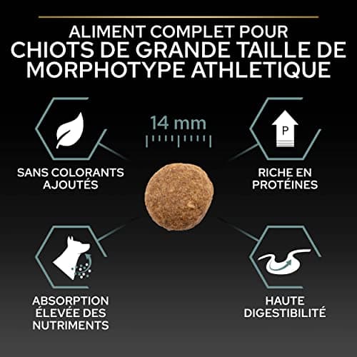 PURINA PRO PLAN | Sensitive Digestion | Complete Dry Food for Large Puppies & Athletic Building | Promotes a Healthy Digestive System | Rich in Lamb | Dry Food | 12 kg Bag - Image 6