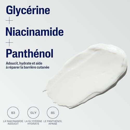 Cetaphil crème hydratante corps, 450g, Visage et corps, peaux sensibles sèches à très sèches, Niacinamide, Panthénol et de la glycérine, sans parfum - Image 9