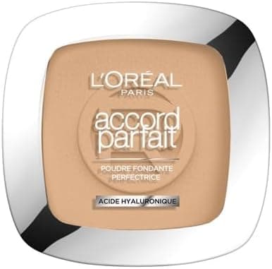 L'Oréal Paris - Bienfaisante Perfecting Melting Powder - Enriched with Mineral Pigments & Hyaluronic Acid - All Skin Types - Perfect Match - Shade : Golden Beige (3.D) - 9 g - Image 1