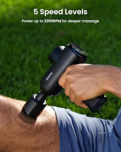 RENPHO Active Thermacool 2 Massage Gun with Hot and Cold Heads, 5 Speeds and 5 Tips for Optimal Muscle Massage, Good Selection of Gifts [2026 Version] - Image 8