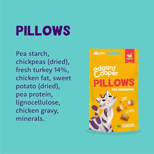 Edgard & Cooper Cat Treats, Turkey Filled (1x60g), Rich in Fresh Meat, Cereal Free, Less than 2 kcal, Natural Ingredients, No Sugar Added - Image 7