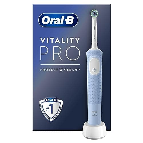 Oral-B Vitality Pro Brosse à Dents Électrique, Bleu, 1 Brossette Nettoyage 2D, Élimine la Plaque Dentaire, 3 Modes de Brossage, Minuteur, Rechargeable - Image 3
