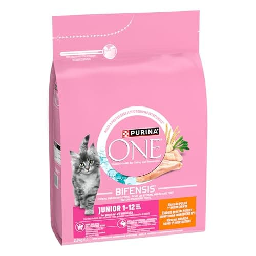 PURINA ONE | BIFENSIS Junior | Kitten up to 12 Months and Gestation Cats | Dry Food | Aid for the healthy development of the vital functions of the cat | Chicken | Bag | 2.8 kg - Image 3