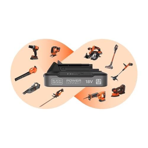 BLACK+DECKER BDCDC18-QW Perceuse-Visseuse sans fil - 650 trs/min, 18V, Sans coffret, 1 batterie - Image 6