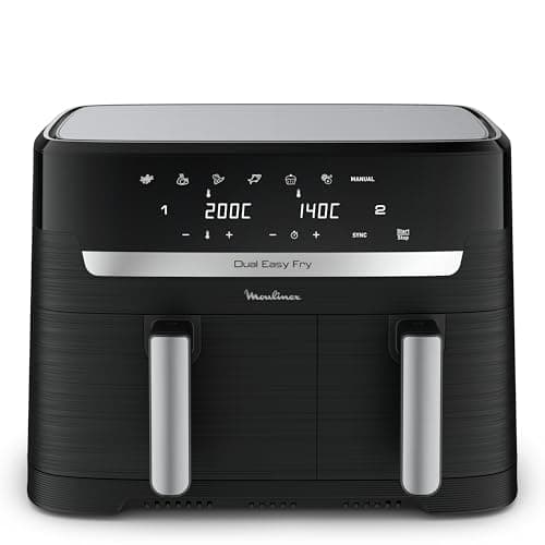 Moulinex Easy fry Essential inox, 8,3L, Jusqu'à 8 personnes, 7 Programmes intuitifs, Air Fryer, Repas complet, synchronisation, Économie d'énergie, Application dédiée, EZ901820 - Image 3