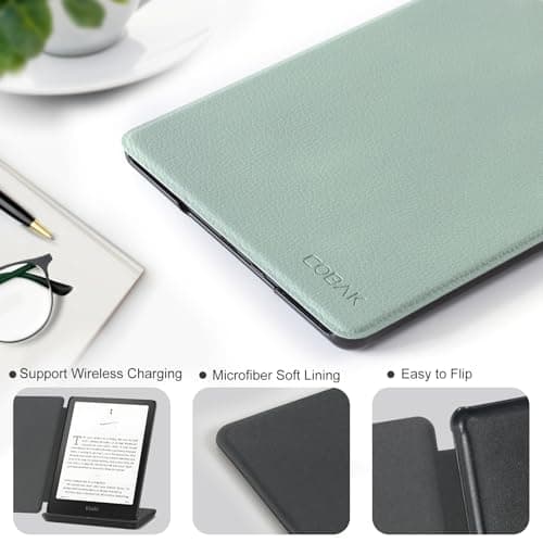 CoBak Kindle Paperwhite 2024 (12th Generation) 7 Inch Case & Kindle Colorsoft Signature Edition, Slim Lightweight Case, Auto Wake/Sleep Cover, Sage Green - Image 5
