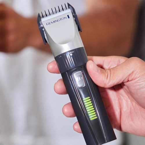 Remington Genius Hair Clippers [Professional Kit] (Pro Heavy Duty Motor, Self-Sharpening Ceramic Blades, Mains / Wireless Lithium Battery, 10 Combs, Pro Case + Accessories) HC5811 Trimmer - Image 7