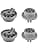 Dishwasher Caster Wheels for Lower Basket Replacement Compatible with Bosch, Siemens, Neff Dishwasher Replacement Parts (Pack of 4) - Image 2