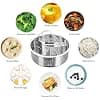 Stainless Steel Steamer Cooker Stainless Steel Steamer Basket with Egg Rack Compatible with Instant Pot Electric Pressure Cooker 5, 6, 8 Qt - Image 6