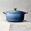Le Creuset Chambray 21177204344441 Enamelled Cast Iron Signature Casserole Dish with Lid, Ø 20 cm, Round, 2.4 L, 3.1 kg - Image 6