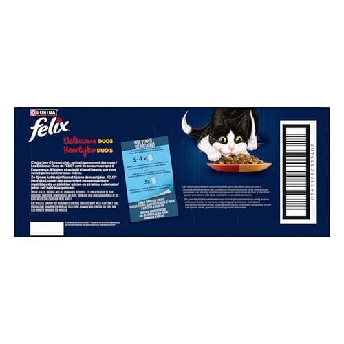 FELIX | Delicious Duos | Jelly | Adult Cat | Vegetable Campaign Selection | Fresh Sachets | 44x85g - Image 6