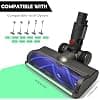 Replacement Vacuum Cleaner Brush for Dyson V6 Animal, V6 Fluffy, DC58, DC59, DC61, DC62, DC74 V Shape Turbine with Headlights for Green Color Hard LED and Carpet - Image 3