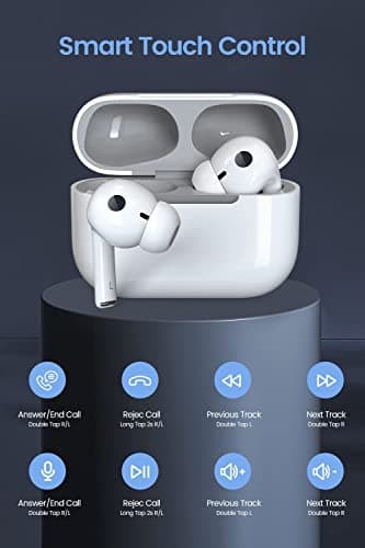 Wireless Bluetooth Headphones, Bluetooth 5.4 Wireless Earphones, Hi-Fi Stereo Sound Earphones, 50H CVC Playback Time Reduction Headphones for iOS Galaxy Xiaomi Oppo Android - Image 4