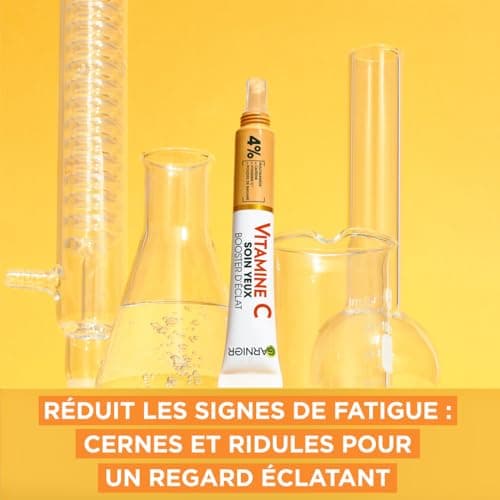 GARNIER Skin Active - Soin Yeux Booster D'Éclat - Réduit Les Cernes & Signes De Fatigue - Niacinamide, Caféine, Vitamine C, Poudre De Banane - Vegan & Cruelty Free - Tous Types de Peaux - 15 ml - Image 5