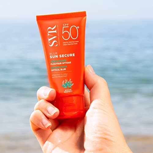 SVR - Sun Secure Blur SPF50+ - Crème mousse solaire effet flouteur optique – Très haute protection UVA, UVB, infrarouge & lumière visible – Peaux sensibles – Niacinamide, Vitamine E – 50 ml - Image 3