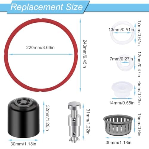 Steam Release Valve Gasket Anti-Clogging Protective Cover Replacement Parts for Instant Pot Ultra 60 Duo Nova 60 and Duo Crisp 11in1 Air Fryer 6qt - Image 8