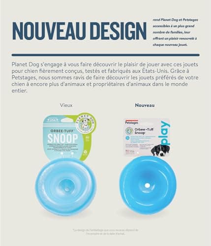 Planet Dog Jeu d'intelligence pour Chien Snoop - Distributeur de friandises - en Orbee-Tuff - Bleu - L - Image 4