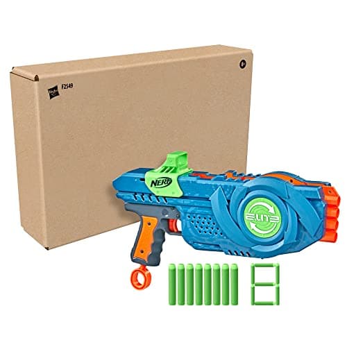 Nerf Elite 2.0, blaster Flipshots Flip-8 avec 2 fois 4 canons pivotants, capacité de 8 fléchettes, 8 fléchettes Nerf - Image 3