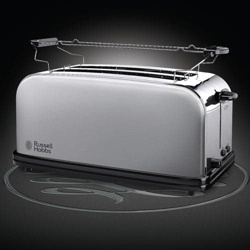 Russell Hobbs Toaster [2 Long Slots, 4 Toasts/ 2 Chopsticks Slices] Adventure Stainless Steel (Wide Slots, 6 Levels of Fast Burning, Raise, Thaw & Ware) 23610-56 - Image 6
