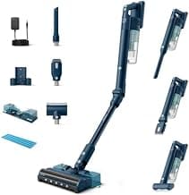 PHILIPS Aspirateur sans fil 5000 Series Flex, forte aspiration, autonomie de 60 min, buse avec éclairage LED, buse pour poils d'animaux, suceur plat et accessoires combinés, écran, batterie