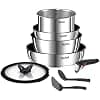 Tefal Ingenio 8-Piece Cookware Set, Frying Pans with Removable Handle, Induction, Stainless Steel, Non-Stick Coating, Stackable, Dishwasher Safe, Emotion L8979804 - Image 2
