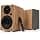 VULKKANO A5 Arc Active Monitoring Speakers with Woofer 5.25 Inches, Bluetooth 5.0, HDMI Arc, Optical, RCA, USB, Subwoofer Output, Elegant Design TV Speaker, Brown - Image 2