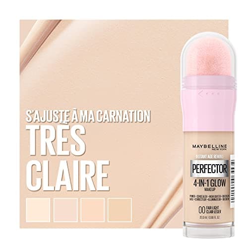 Maybelline New York 4-in-1 Illuminating Complexion Perfector - Base/Concealer/BB Cream/Highlighter - Instant Glow Perfector 4-in-1 Foundation - Shade : Fair Light (00) - 20ml - Image 3
