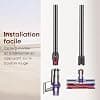 Extension Tube Compatible with Dyson V12 Detect Slim / V10 Digital Slim Vacuum Cleaner, Replacement Part Rigid Rod with Quick Release Accessory Extension 74 cm – Grey - Image 6
