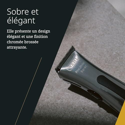 Wahl Beret Main/Cordless Hair Clipper with Precision Blade Set for Liners and Edging, Silver/Black - Image 4