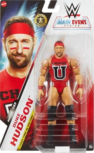 Mattel WWE Duke Hudson Main Event Series #153 6-inch Collectible Action Figure with 10 Points of Joint and Realistic Look - Image 3