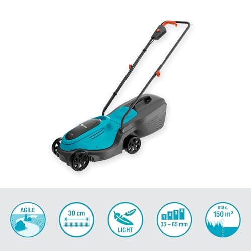 Gardena EasyMax 30/18V Cordless Lawnmower Ready-to-Use Set: Cutting Width 30 cm, with Power for All Battery, Compact and Handy, Ideal for Small Gardens (14629-20) - Image 3