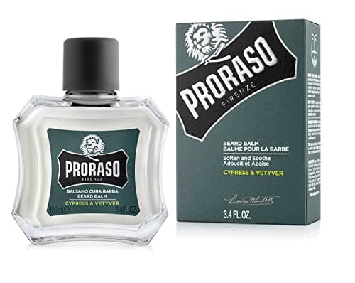 Proraso Baume Barbe, Cyprès & Vétiver, 100 ml, Baume à barbe parfumé, Adoucit, protège et soulage les démangeaisons et l'inconfort & Huile Barbe Cyprès & Vétiver, 30 ml, Huile pour barbe parfumée - Image 3