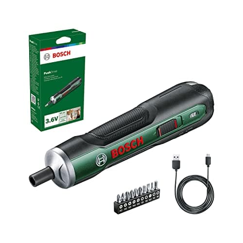 Bosch Home and Garden Bosch Cordless Screwdriver PushDrive Starter Kit (3.6V, 1.5Ah; 5.0Nm, 10 Screwdriver Bits; with Micro USB Charger Cable; Comes in a Box) - Image 3