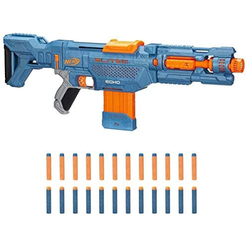 Nerf Elite 2.0 Echo CS-10 Blaster - 24 Official Nerf Darts, 10-Dart Clip, Removable Stock and Barrel Extension, 4 Tactical Rails, Multicolor, 2.6" x 27" x 12.5" - Image 2