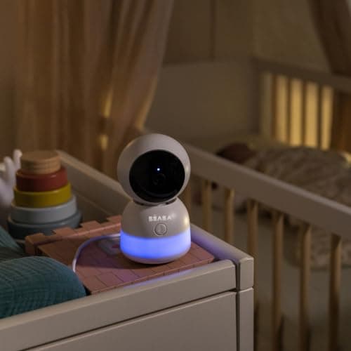 BÉABA, Additional Baby Video Camera, 360° Camera, Night Vision, Mobile App, Walkie Talkie, Lullabies, Thermometer and Humidity Control, Multiple Monitoring, Zen Night Light White - Image 7