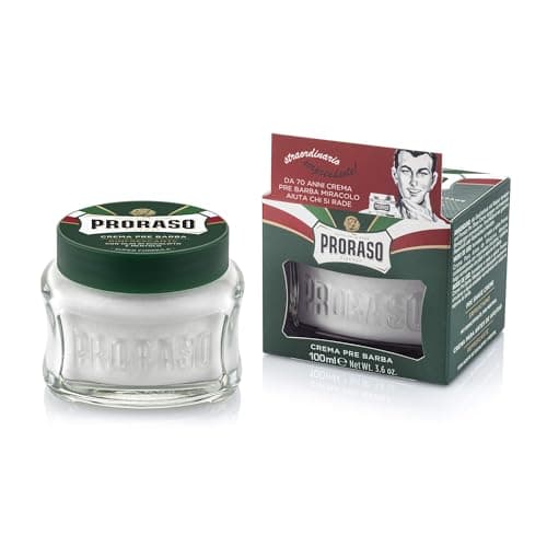 Proraso | Crème avant-rasage rafraîchissante (pot de 100 ml) – Crème de pré-rasage tonifiante à l'huile d'eucalyptus et au menthol – Fabriquée en Italie - Image 3