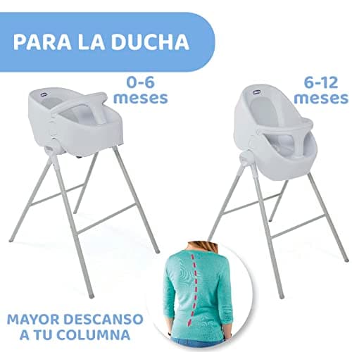 Chicco Bubble Nest Baby Bath and Shower Seat Cool Grey - Image 3