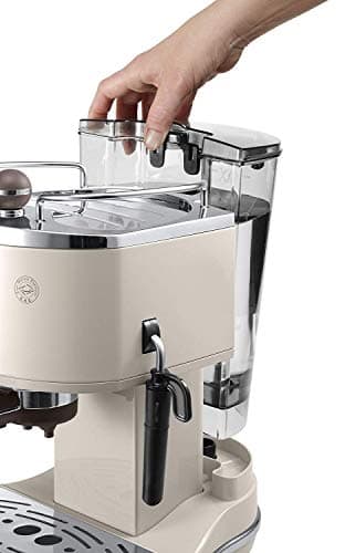 De'Longhi Vintage Icona Traditional Barista Pump Espresso Machine, Coffee Maker and Cappuccino, ECOV311BG, 1.4L, Cream - Image 3