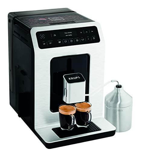 Krups Evidence Coffee Bean Machine, 2 simultaneous cups, OLED screen, 15 pre-recorded drinks, Extra shot for more intensity, Automatic cleaning, Made in France EA891D10 - Image 2