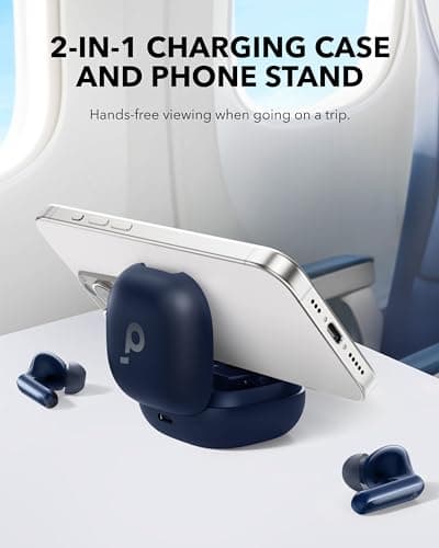 Soundcore P40i by Anker, écouteurs sans Fil à réduction de Bruit Adaptable, Basses puissantes, 60 Heures d'autonomie, 2-1 étui et Support de téléphone, IPX5, Bluetooth 5.3 (Reconditionné) - Image 4