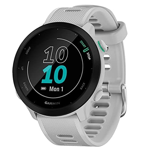 Garmin – Forerunner 55 - Montre GPS Multi-activités Running avec Fonctions d’Entrainement Coach et Cardio au Poignet – Blanche - Image 2