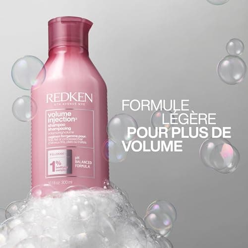 REDKEN - Shampoing Volume - Lifting À La Racine - Douceur & Brillance - Formule Légère, Vegan - Filloxane & Complexe Bodifying - Cheveux Fins & Plats - Volume Injection - 300 ml - Image 6