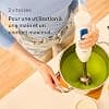 Braun MultiQuick 3 MQ30.202M, Hand Blender with PowerBell VPlus Technology, 2 Speeds+Turbo, EasyClick Plus for Accessories, Anti-Splash, Chopper 350 ml, Glass 600 ml, Whisk, 900 W, Black - Image 5