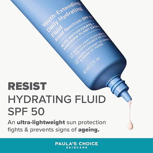Paula's Choice RESIST Anti Age Crème de Jour SPF 50 - Crème Solaire Hydratante pour Visage - Eliminé les Points Noirs, Anti Rides avec Vitamine E - Peaux Mixtes à Grasses - 60 ml - Image 4