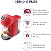 Krups Nescafé Dolce Gusto Capsule Coffee Maker, Multi-Drink Coffee Maker, High Pressure, 15 Bars, Programmable, Automatic Shut-off, Compact, Genio S Plus, Red KP340510 - Image 3