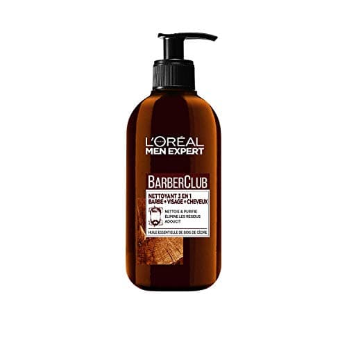 L'Oréal Men Expert BarberClub - 3 in 1 Beard + Face + Hair Cleanser for Men - Daily Use - With Cedarwood Essential Oil - All Skin Types - 200ml - Image 2